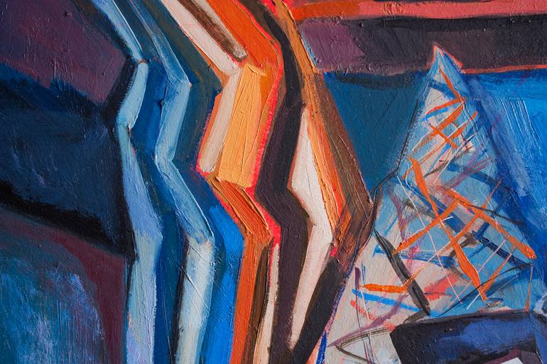 Original Cubism Still Life Painting by Nadya Mille