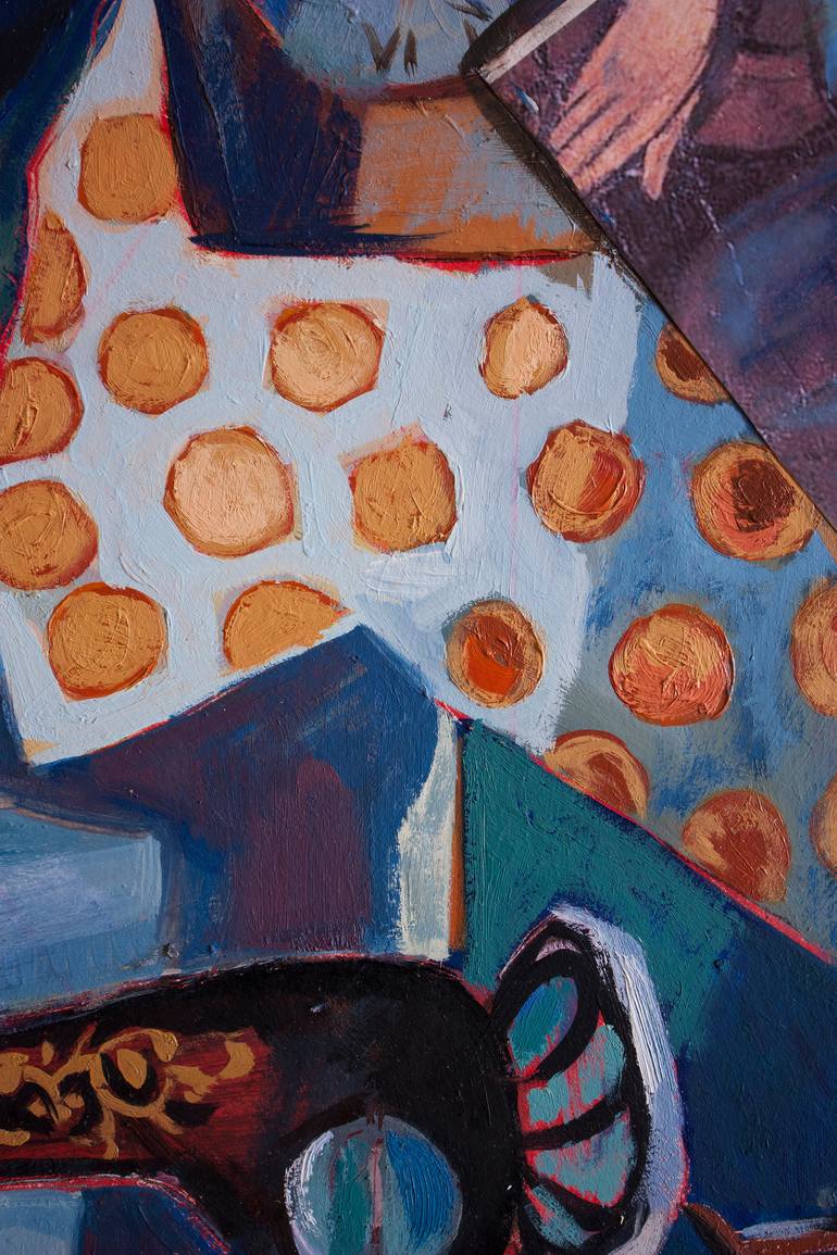 Original Cubism Still Life Painting by Nadya Mille