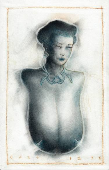 Original Figurative Erotic Drawings by Sandro Castelli
