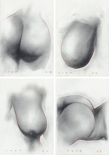 Original Figurative Body Drawing by Sandro Castelli