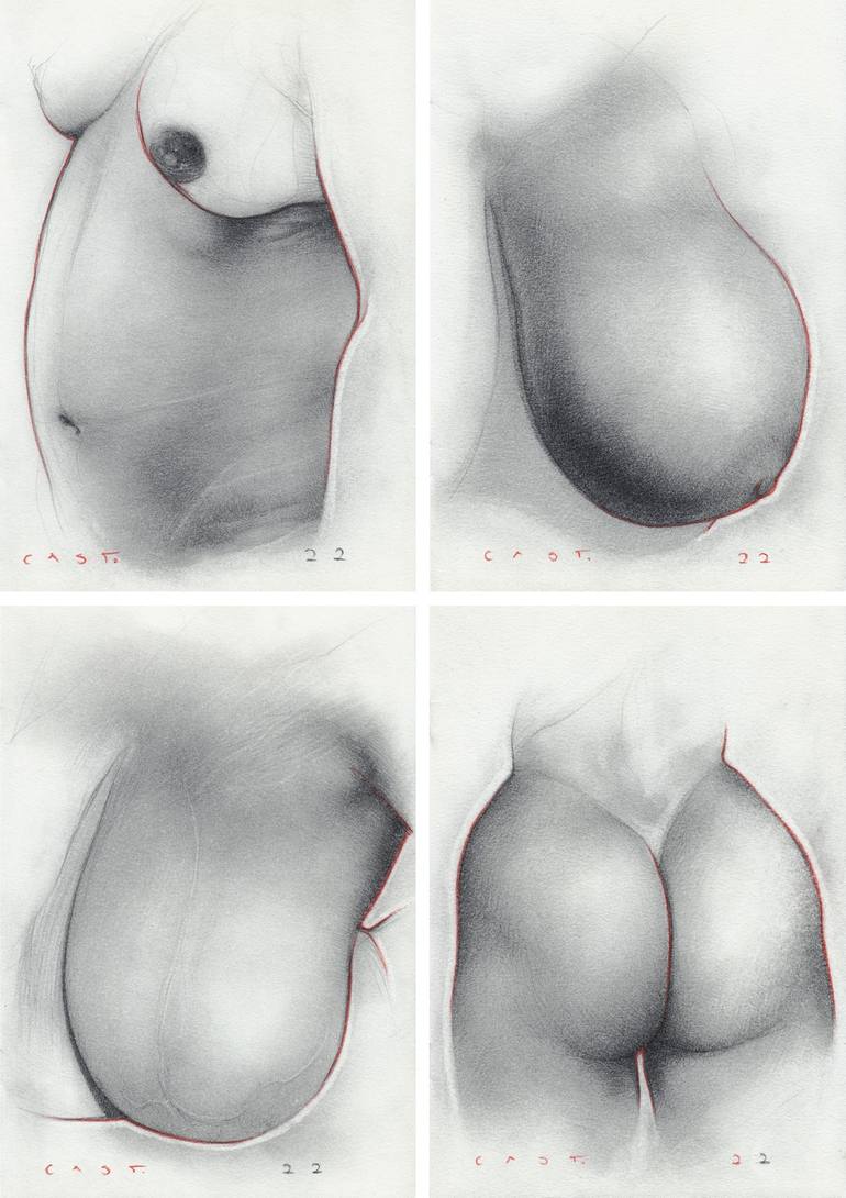 Original Body Drawing by Sandro Castelli