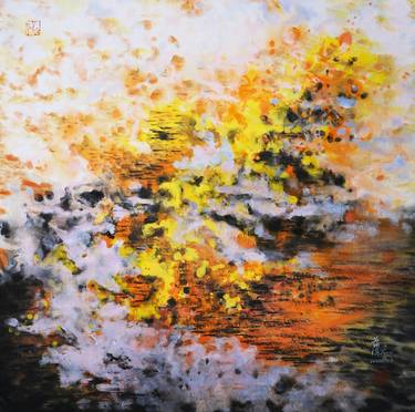 Original Abstract Expressionism Abstract Paintings by Pu Wei