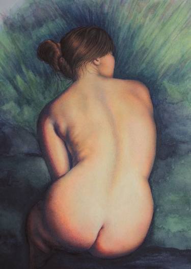 Original Figurative Nude Paintings by Ruby Davis