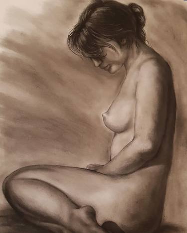 Original Figurative Nude Mixed Media by Ruby Davis
