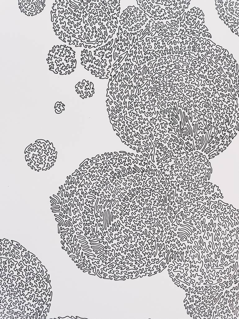 Original Abstract Drawing by Asli Sonceley