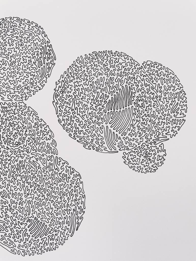 Original Abstract Drawing by Asli Sonceley