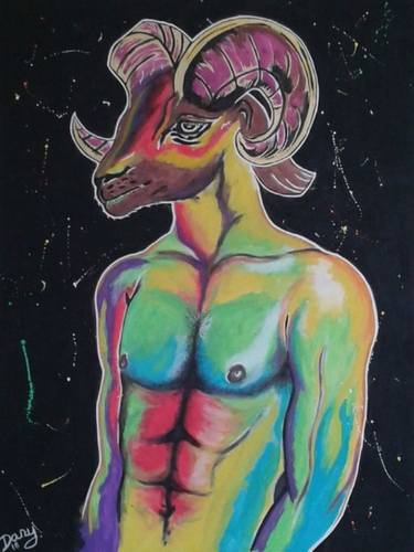 Print of Figurative Outer Space Paintings by Dany alias Gribouillarde