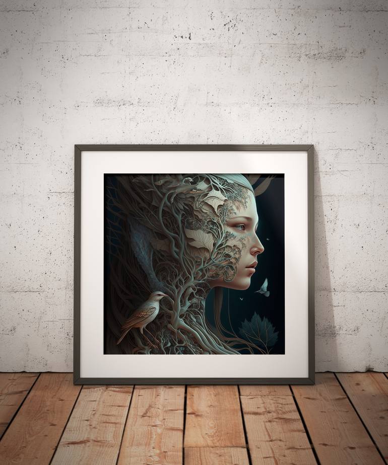 Original Contemporary Women Digital by Denis Agati