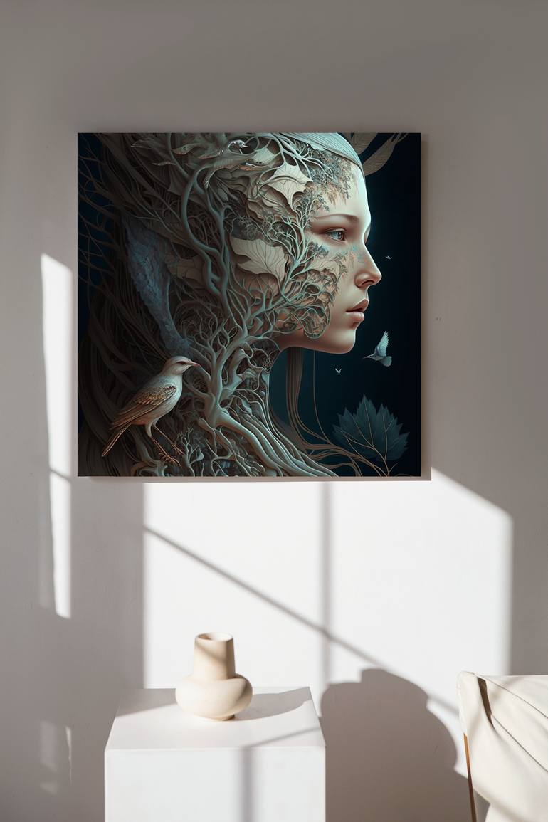 Original Contemporary Women Digital by Denis Agati