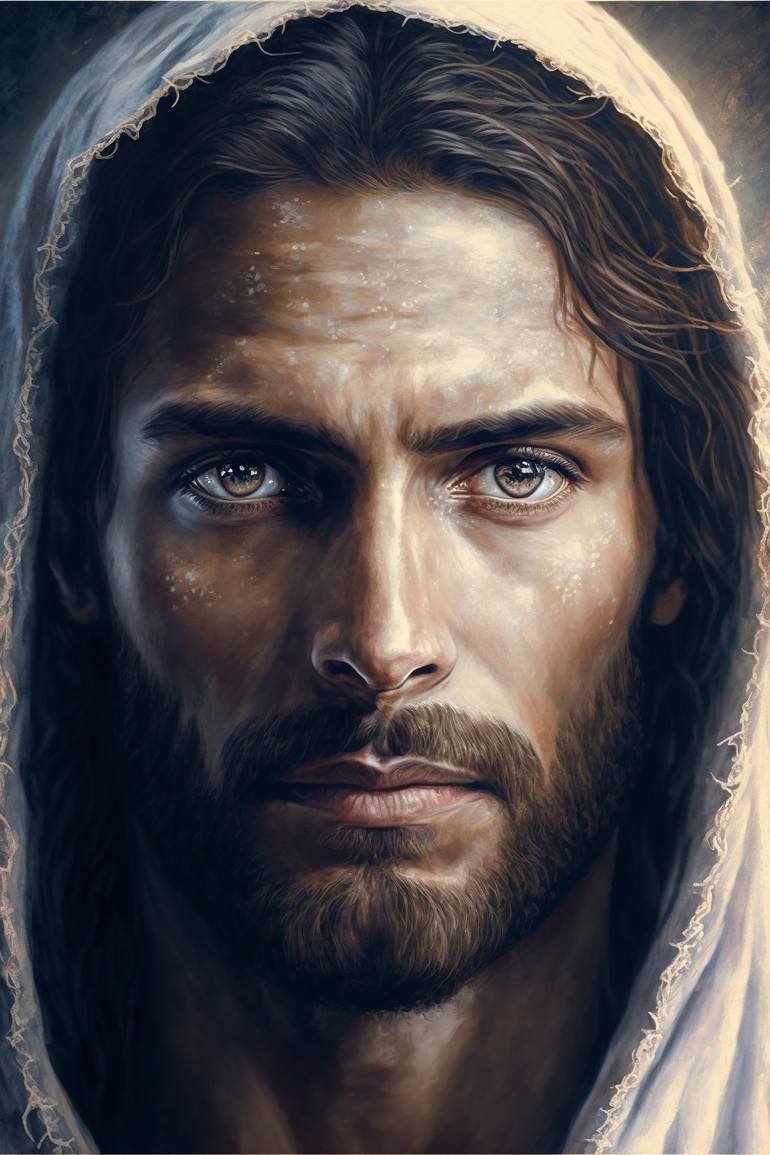 Jesus Christ a modern portrait Digital by Denis Agati | Saatchi Art