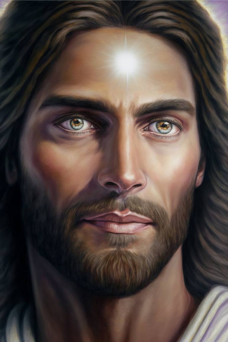Portrait of Jesus Christ the Son of God Digital by Denis Agati ...