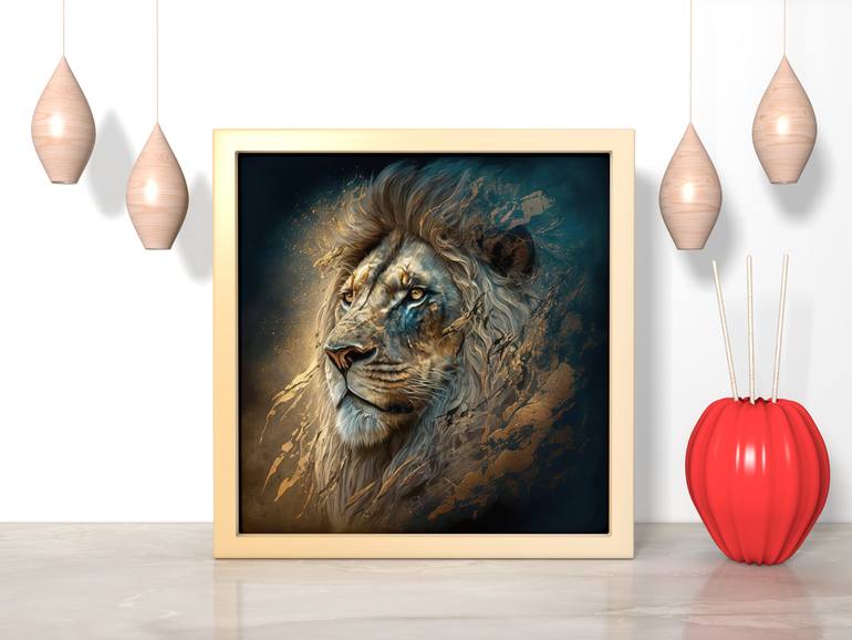 Original Abstract Animal Digital by Denis Agati