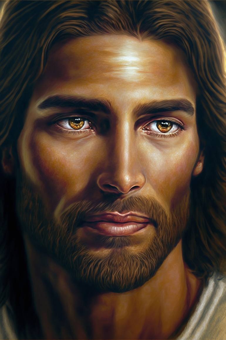 Portrait of Jesus Christ the Redeemer of the World Digital by Denis ...