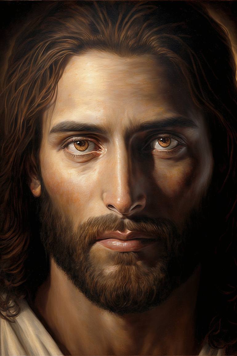 Portrait of Jesus Christ the Son of God Digital by Denis Agati ...