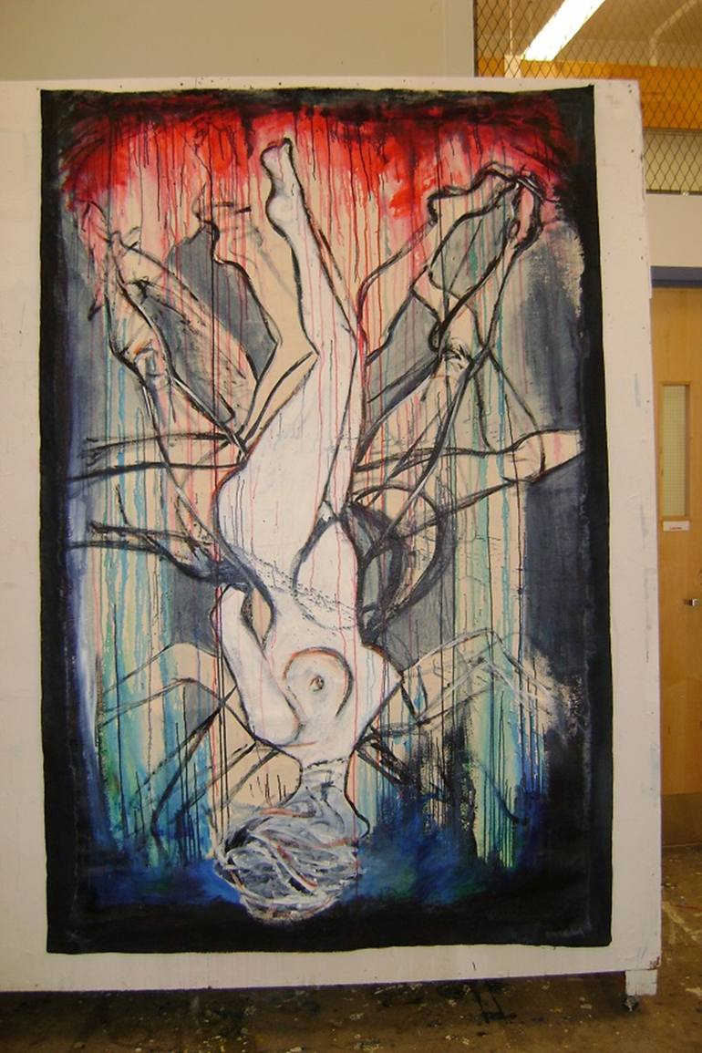 Original Abstract Expressionism Abstract Painting by Tamara Thalmann
