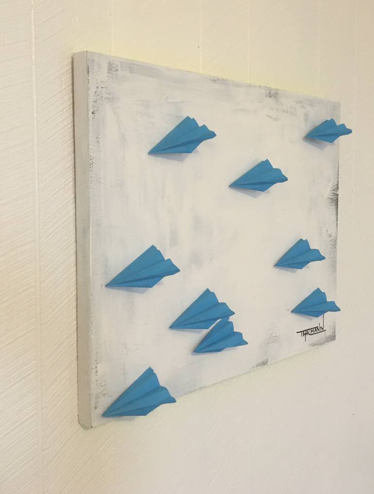 Original Abstract Expressionism Abstract Mixed Media by Tamara Thalmann