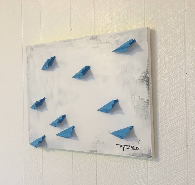 Original Abstract Expressionism Abstract Mixed Media by Tamara Thalmann