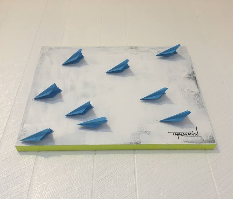 Original Abstract Expressionism Abstract Mixed Media by Tamara Thalmann