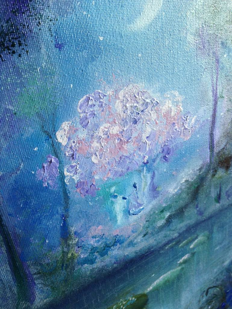 Original Impressionism Floral Painting by Edyge Turlybekov