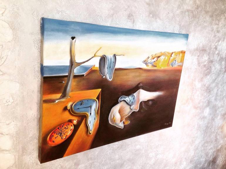 Original Surrealism Time Painting by Edyge Turlybekov