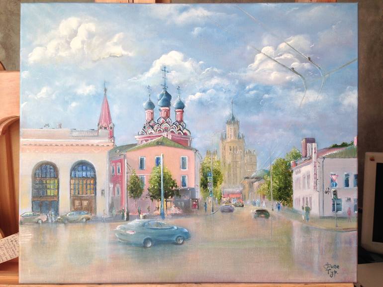 Original Impressionism Travel Painting by Edyge Turlybekov