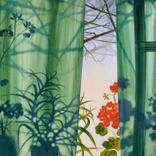 Green Curtain by Olga Kvasha