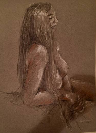Print of Figurative Nude Drawings by Ned Marshall