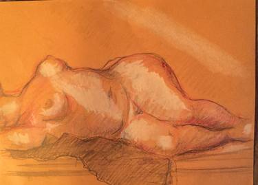 Original Figurative Nude Drawings by Ned Marshall