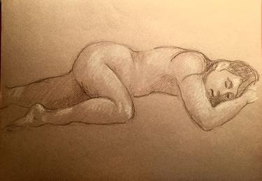 Original Figurative Erotic Drawings by Ned Marshall