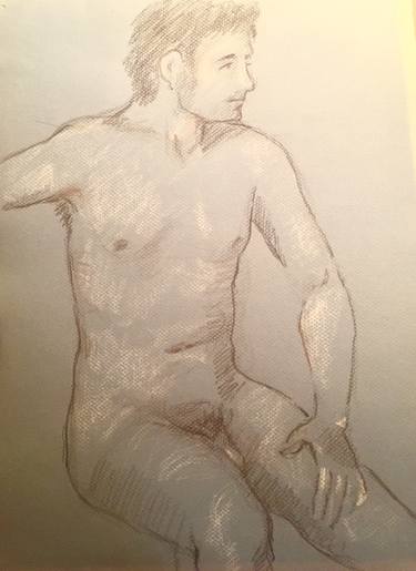 Original Figurative Erotic Drawings by Ned Marshall