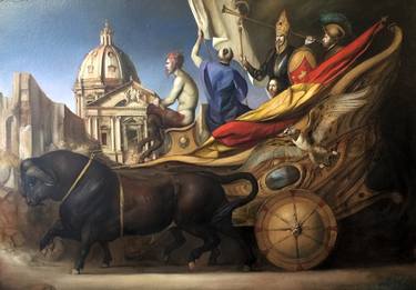 Original Fine Art Classical mythology Painting by Giovanni Tommasi Ferroni