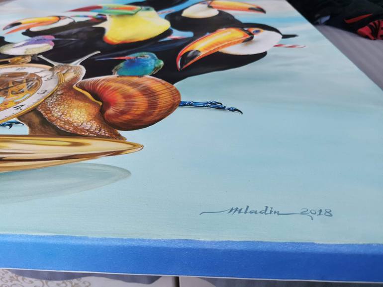 Original Figurative Pop Culture/Celebrity Painting by Claudiu Mladin