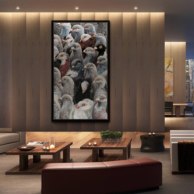 Original Figurative Animal Painting by Claudiu Mladin