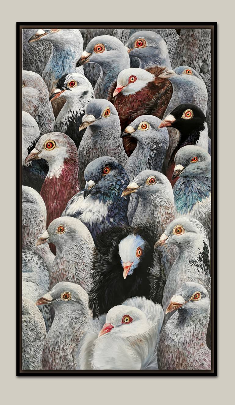 Original Figurative Animal Painting by Claudiu Mladin