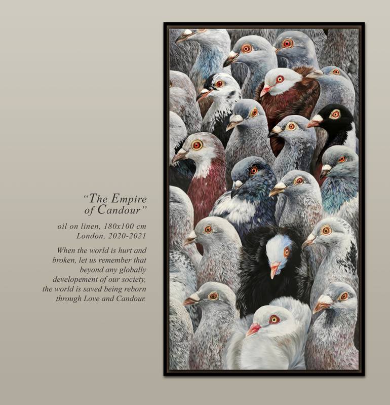 Original Figurative Animal Painting by Claudiu Mladin