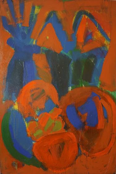 Original Abstract Expressionism Abstract Painting by Hulya Soz