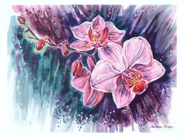Original Expressionism Floral Paintings by Katreen Queen
