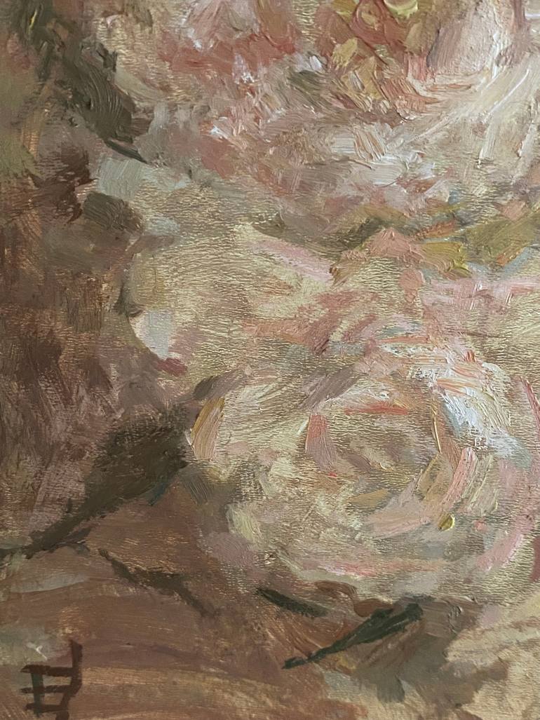 Original Classicism Floral Painting by Elena Bulatova