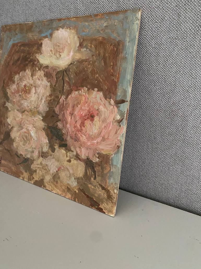Original Classicism Floral Painting by Elena Bulatova