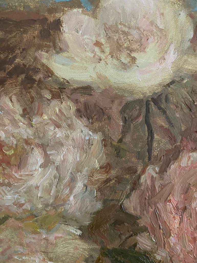 Original Classicism Floral Painting by Elena Bulatova