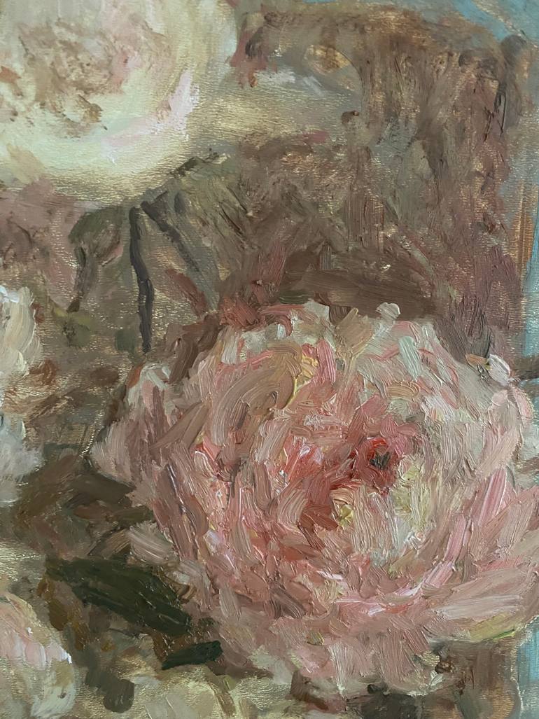 Original Classicism Floral Painting by Elena Bulatova