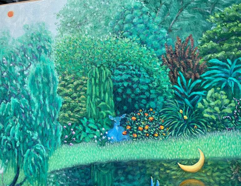 Original Contemporary Garden Painting by Kyunghee Cho