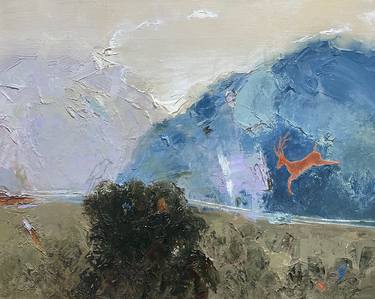 Original Abstract Expressionism Landscape Paintings by Kyunghee Cho