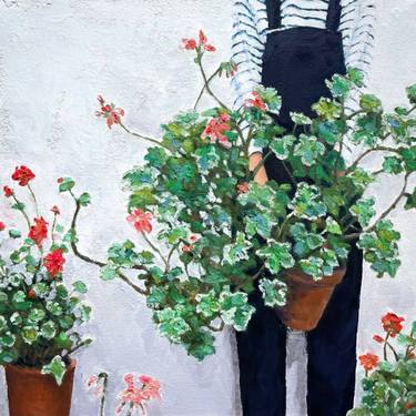Original Expressionism Garden Paintings by Kyunghee Cho