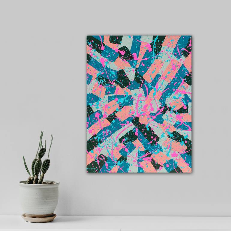 Original Street Art Abstract Painting by Christina Werkmeister