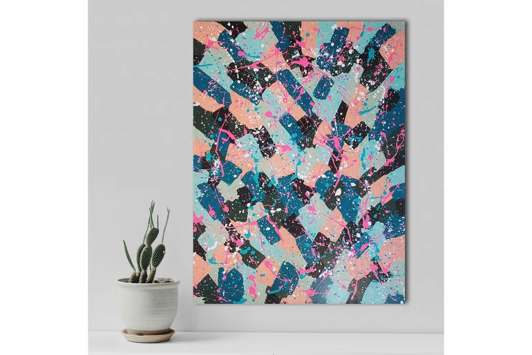Original Street Art Abstract Painting by Christina Werkmeister
