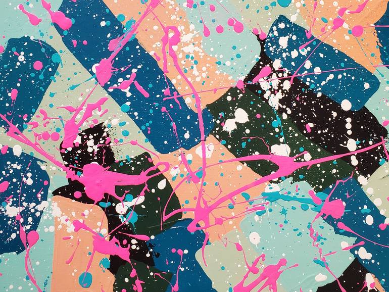 Original Street Art Abstract Painting by Christina Werkmeister