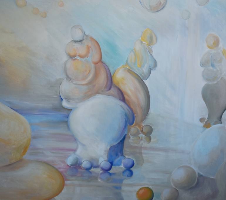 Original Abstract Fantasy Painting by Christian Cote