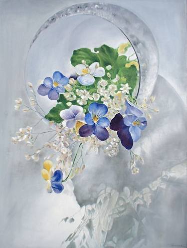 Original Floral Painting by Viktor Babak