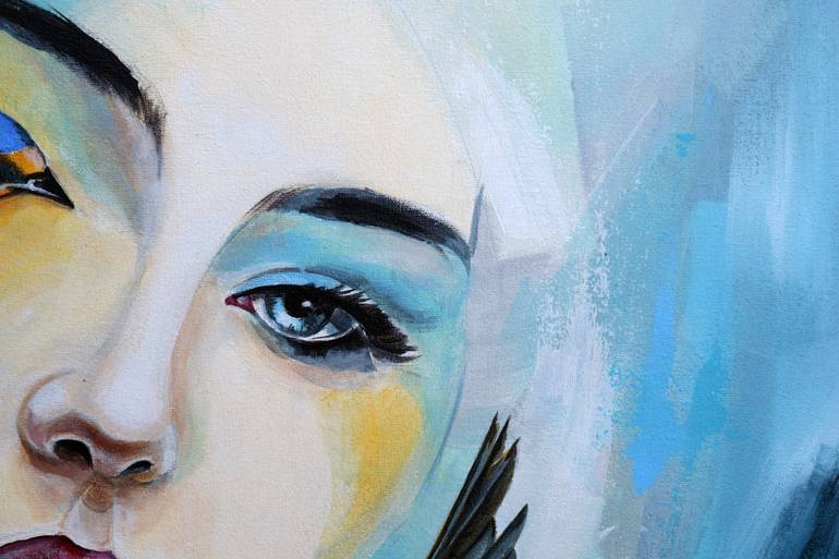 Original Abstract Women Painting by Viktor Babak